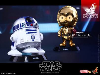 Hot Toys - Star WarsTFA - C-3PO & R2-D2 Cosbaby Bobble-Head Collectible Set 02