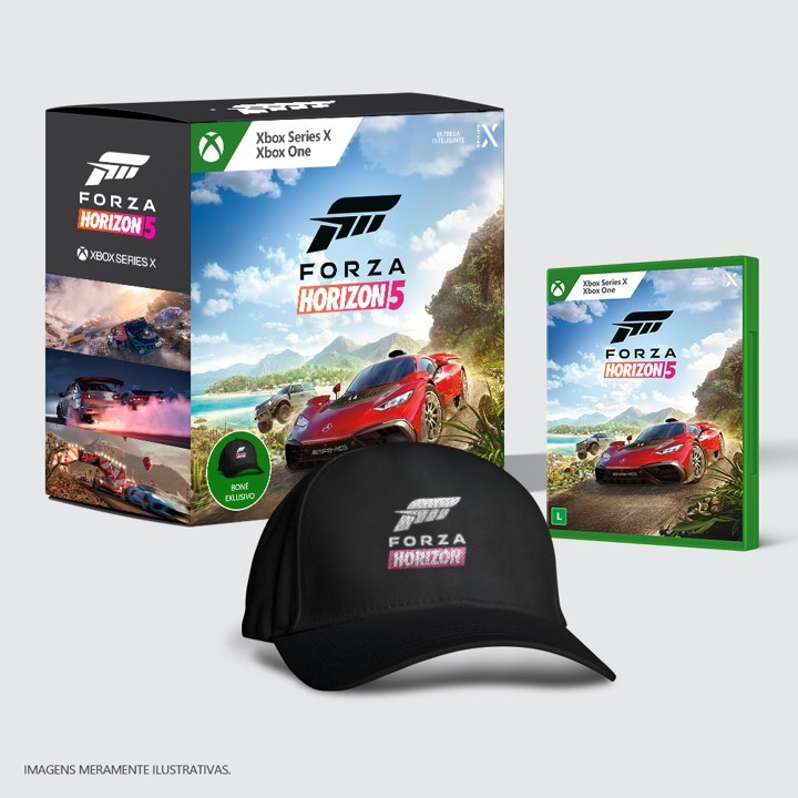packs exclusivos para as versões físicas de Forza Horizon 5 e Halo Infinite